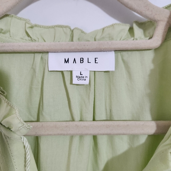 Mable Light Green Dress. Size Large, NWT - Picture 3 of 7